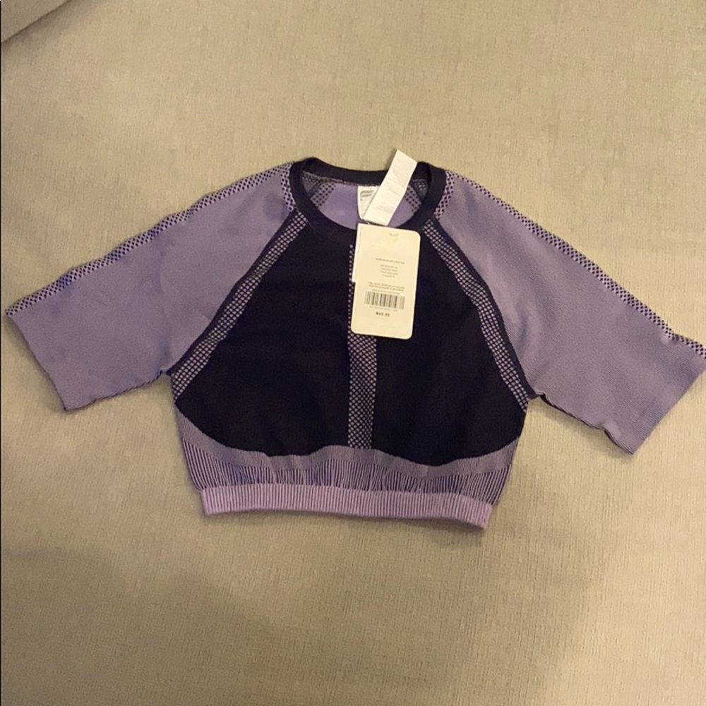 Fabletics Jessie Crop Top, Purple, Med